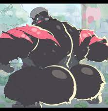 arched back artist name ass bara big ass character name copyright  name gigantic ass gorilla gorimondo (kirby) huge ass kirby kirby (series)  male male only para-p squatting 