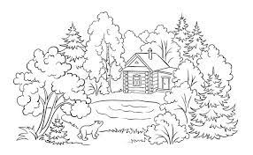 I spy dogs coloring page, printout download, colouring, search and count activity for kids, cute dog doodles, cartoons, different dog breeds. Forest House Near A Lake Coloring Book Illustration Stock Vector Illustration Of Doodle Look 121913191