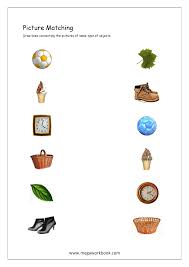 Match the picture to the shadow. Picture Matching Worksheets For Preschool Free Logical Thinking Printables For Kids Megaworkbook
