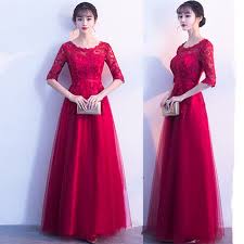 These are just a few elements of a few dresses, we have tons of such creativity. Ready Stock Womens Maxi Dresses Fashion Red Wedding Cocktail Party Dinner Lace Plus Size Long Evening Dress Shopee Malaysia