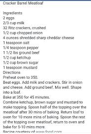 Cracker Barrel Meatloaf Cracker Barrel Recipes Cracker Barrel Meatloaf Copycat Restaurant Recipes