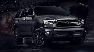 This toyota sequoia 4x2 nightshade 4dr suv from 2021 is equipped with nightshade trim. 2021 Toyota Sequoia Debuts With Nightshade Special Edition New Color