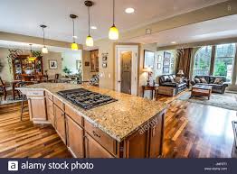 large granite top center island kitchen