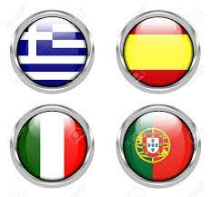 Here's the latest travel advice from spain, italy, france, greece and portugal. Flags Of Greece Spain Italy And Portugal Stock Photo Picture And Royalty Free Image Image 26762872
