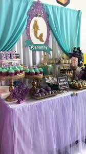 Mermaid Candy Table Candy Table Mermaid Birthday Party Mermaid Birthday