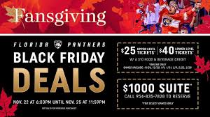 Florida Panthers Announce Black Friday Ticket Special Florida Panthers Black Friday Online Tickets