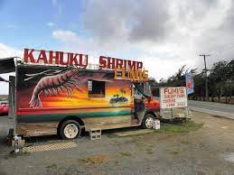The truck, a converted 1950s bread truck, would drive around the north shore, stopping here and there to sell their shrimp to interested parties. Shrims Fumi S Kahuku Shrimp Truck Kahuku Reisebewertungen Tripadvisor