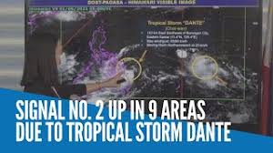 May 31, 2021 · tropical depression dante has intensified and became a tropical storm. Signal No 2 Up In 9 Areas Due To Tropical Storm Dante Youtube