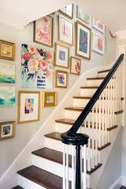 Staircase Wall Art Gallery Madarina Studio Art Walls Home Gallery Art Framed Gallery Room Diy Gall In 2020 Staircase Decor Stair Decor Gallery Wall Staircase