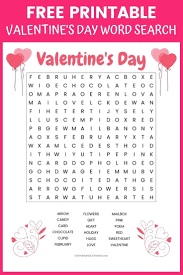 This Printable Valentine S Word Search For Kids Has 18 Words To Find And Is A Fun And Educational V Valentines Word Search Valentines Day Words Valentine Words