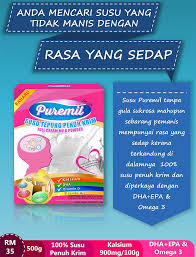 Susu tepung penuh krim telah menjadi pilihan ramai sejak turun temurun. Produk Susu Puremil Penuh Krim