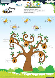 Kids maths worksheet for grade 1. Honey Bee Math Worksheet For Grade 1 Free Printable Worksheets Math For Kids 1st Grade Worksheets Math