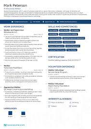 Welder Resume Examples Guide For 2021