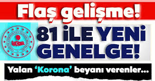 Son dakika i̇çişleri bakanlığı'ndan 81 ile genelge. Son Dakika Haberi 81 Il Valiligine Yeni Genelge Yalan Korona Beyanina Ceza Son Dakika Haberler