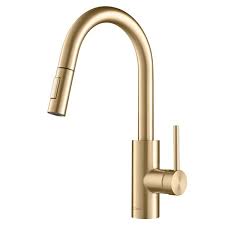 Installing lowes kitchen faucets colors, vinnata vibrant brushed nickel stainless steel chrome nickel 1handle pulldown kitchen faucets come from single. Kraus Oletto Pull Down Kitchen Faucet Single Handle Brushed Brass Lowe S Canada