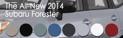 The New 2014 Subaru Forester Exterior Color Options
