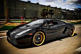 Black And Yellow Lamborghini Black Lamborghini With Yellow Wheels Lamborghini Gallardo Lamborghini Classy Cars