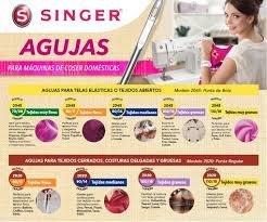 Calcador Overlock Com Sistema De Corte Singer Agujas Para Distintos Tipos De Tela Agujas De Coser Reglas De Costura Material De Costura