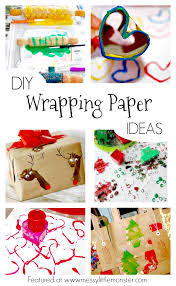 To make a gift bag out of wrapping paper, you can use any size paper, as long as it can cover the gift. Easy Diy Wrapping Paper Ideas Messy Little Monster
