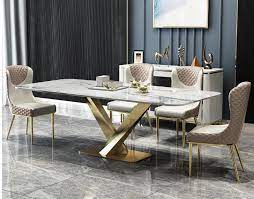 Update your living room with the finest in classic & modern luxury italian living room sets at the best prices. Nordic Marble Luxury Dining Table And Chair Combination Post Modern Minimalist Italian Dining Table Stainless Steel Rectangular Dining Room Sets Aliexpress