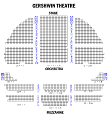 Gershwin Theatre Seating Chart Gershwin Theatre Seating