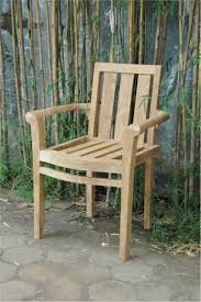 Classic Stackable Teak Armchair Set Of 4 Chs 011a Teak Patio Furniture Patio Dining Chairs Patio Dining