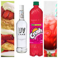 Strawberry Shortcake Drink Easy And Delish Strawberry Soda Uv Cake Vodka Alcohol Drink Recipes Cake Vodka Cake Vodka Drinks