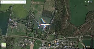Access to street view by pressing 'ctrl' + dragging the mouse. Google Maps Satellite Imagery Managed To Snap An Airliner Flying South Of London 9to5google