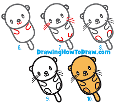 Learn How To Draw A Cute Kawaii Chibi Cartoon Otter Floating Down The River Easy Step By Ste Drawing Tutorial Drawing Tutorials For Kids Step By Step Drawing Here presented 64+ cute easy drawing images for free to download, print or share. learn how to draw a cute kawaii chibi