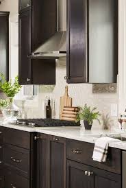 Projects Sneak Peek Design Quartz Countertops Dark Cabinets Stained Kitchen Cabinets Dark Kitchen Cabinets