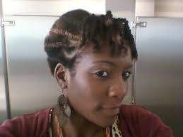 Cornrow hairstyle tutorial process