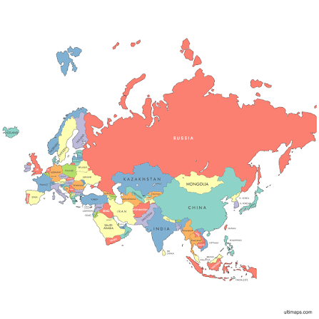 Map of Eurasia | Explore, Download & Create Your Own — Ultimaps