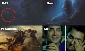 It usually involves a meme where they talk about how big powerful and ferocious godzilla is and saying. Godzilla Vs Kong Meme Ft King Kong Size