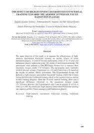 Baca episode terbaru kolak di line webtoon, gratis! Pdf Keberkesanan Latihan Fungsional Jeda Intensiti Tinggi Terhadap Kecergasan Aerobik Pemain Badminton Remaja