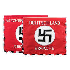 I am handling this on consignment for a collector friend and will arrange the appropriate payments and shipping if you are interested please contact me on this piece for. German Ww2 Deutschland Erwache Standarte Banner