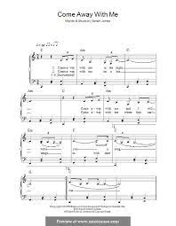 Come Away With Me By N Jones Norah Jones Piano Music Jones