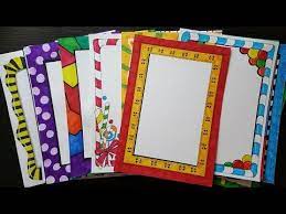 28 Compilation Border Designs On Paper Border Designs Borders For Projects Youtube Border Design For Project Easy Border Designs Borders For Paper