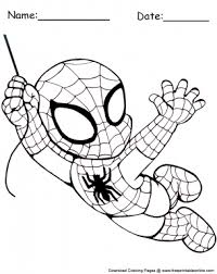 Is this the type of program i am looking for to create one.  i am looking ot make a coloring book for kids for our outreach program. Swinging Chibi Spiderman Coloring Sheet