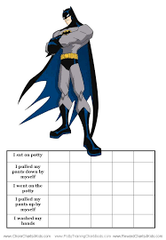 Batman Potty Training Chart Clip Art Library