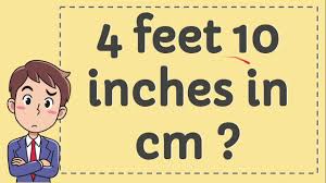 7 feet to cm = 213.36 cm. 4 Feet 10 Inches In Cm Youtube