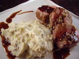 Mushroom Stuffed Pork Tenderloin With Port Reduction Sauce Stuffed Pork Tenderloin Slow Cooker Recipes Pork Foodie