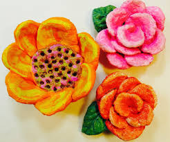 Stir in a spoonful of salt to preserve the color. Cassie Stephens In The Art Room Salt Dough Sunflowers
