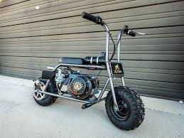 Lil Rascal Mini-bike in Hammered Grey. Clean. Tiny. The 225 Tillotson just makes it crazy. 🤪#lilrascal #lilrascalminibike #tillotson #tillotsonperformance