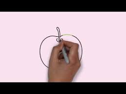 Pohon apel merah memiliki ukuran yang lebih tinggi layaknya pohon mangga. How To Draw A Apple Cara Menggambar Buah Apel Youtube