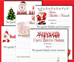 Lettere Di Babbo Natale Da Stampare