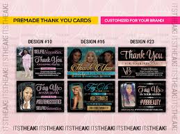 Create free, custom business card designs. Design Thank You Cards For Your Hair Or Lash Business By Itstheak Fiverr