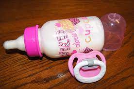 5oz Faux Fake Formula Milk Bottle Pacifier For Reborn Or Baby Doll Cupcakes Milk Bottle Baby Baby Dolls Baby Alive Food