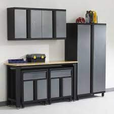 Dura Cabinet Pro Ii 6 Piece All Steel Garage Storage System Rubbermaid Storage Storage Metal Garage Storage Cabinets