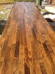 Dark Walnut On Ikea Birch Butcher Block And Sealed With Tung Oil Perfect I Ordere Butcher Block Countertops Ikea Butcher Block Countertops Ikea Butcher Block