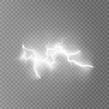Lightning Flash Light Thunder Sparks On Transparent Lightning Flash Thunder Design Lightning